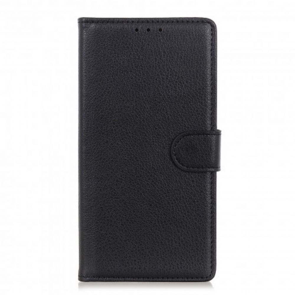 Flip Case Für Xiaomi Redmi Note 10 / 10S Premium-litchi-leder-effekt