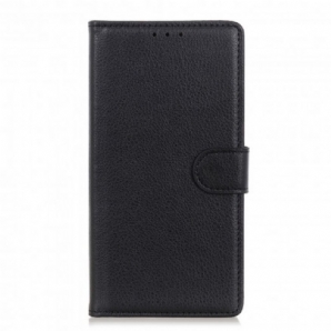 Flip Case Für Xiaomi Redmi Note 10 / 10S Premium-litchi-leder-effekt