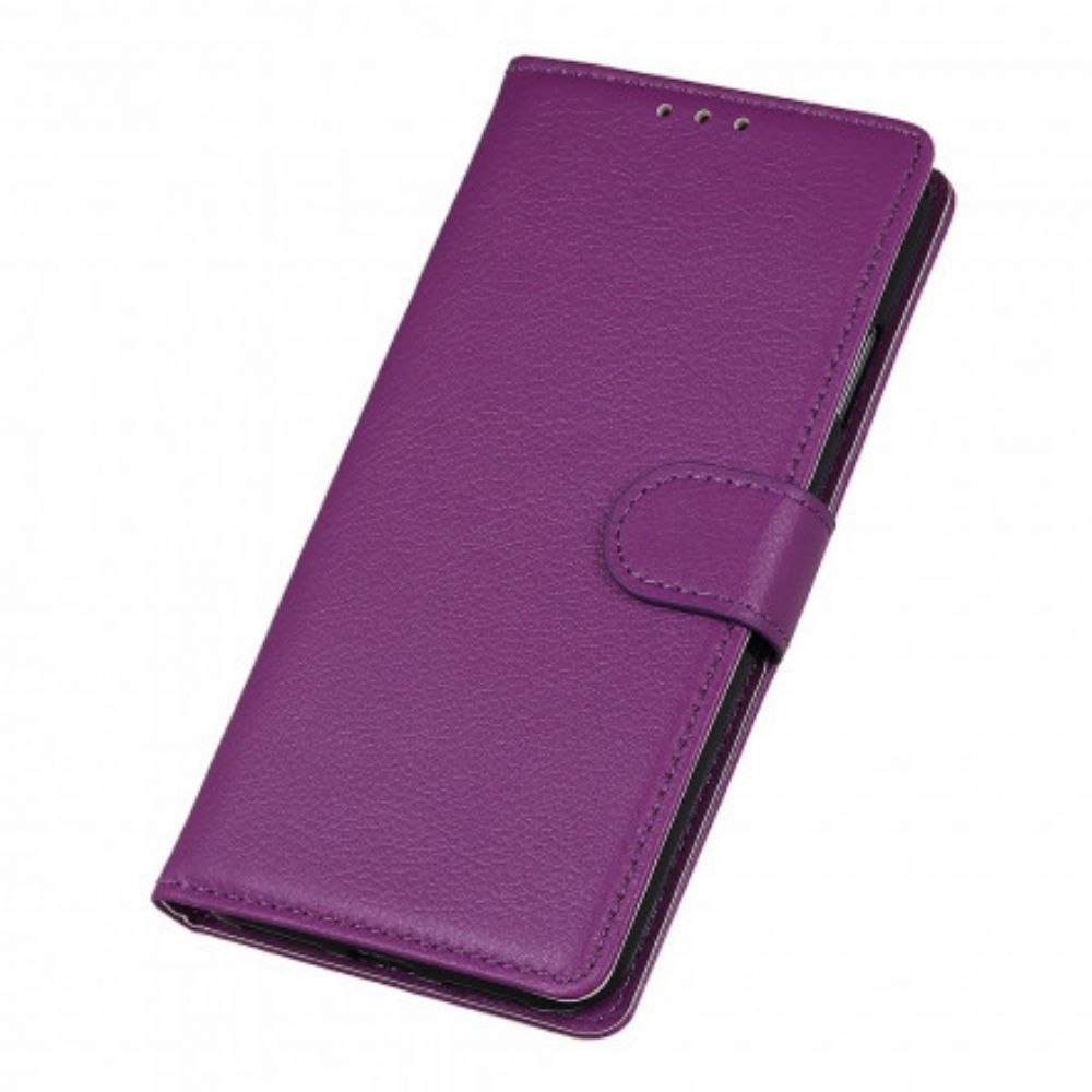 Flip Case Für Xiaomi Redmi Note 10 / 10S Premium-litchi-leder-effekt