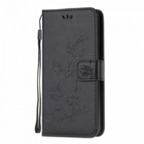 Flip Case Für Xiaomi Redmi Note 10 / 10S Schmetterlinge Und Blumen