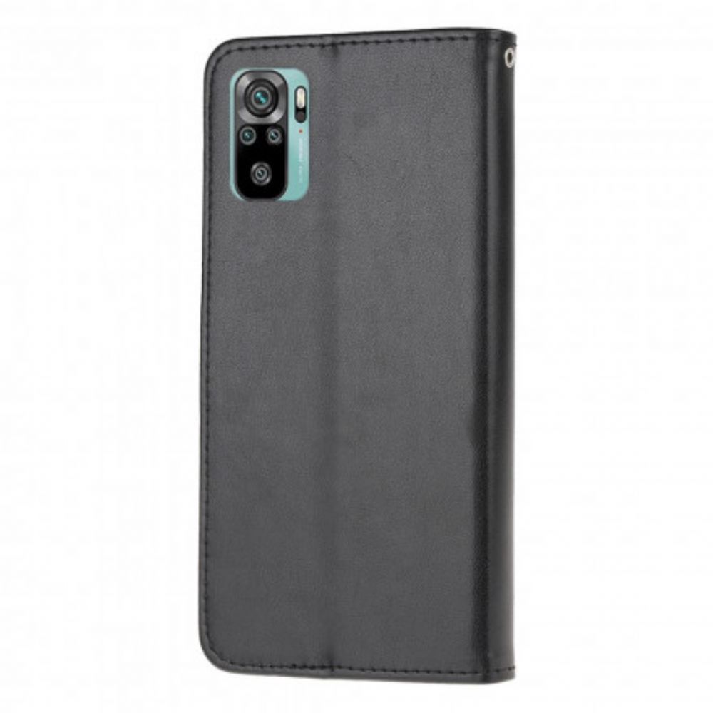 Flip Case Für Xiaomi Redmi Note 10 / 10S Schmetterlinge Und Blumen