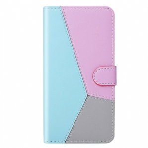 Flip Case Für Xiaomi Redmi Note 10 / 10S Tricolor Lederoptik