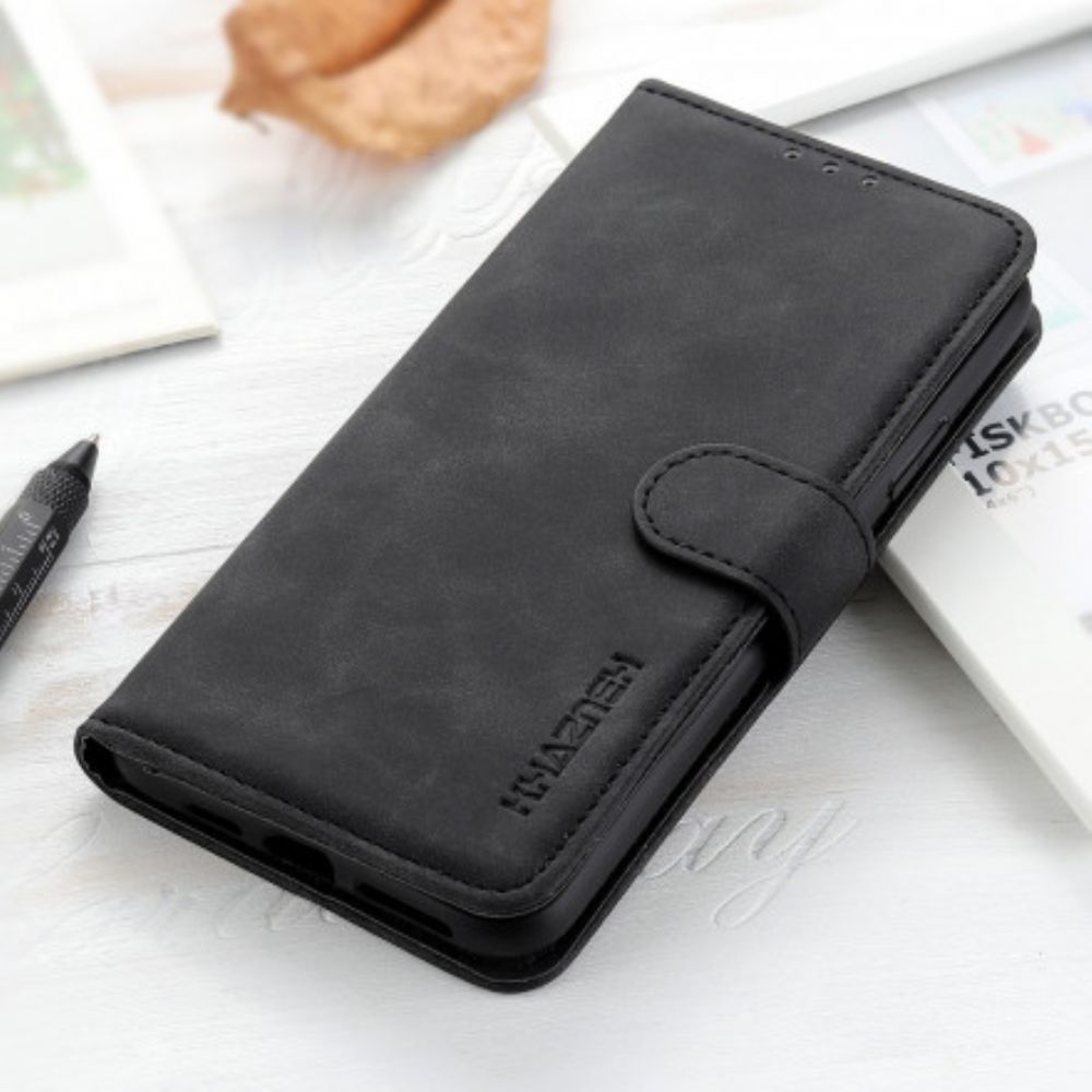 Flip Case Für Xiaomi Redmi Note 10 / 10S Vintage Ledereffekt Khazneh