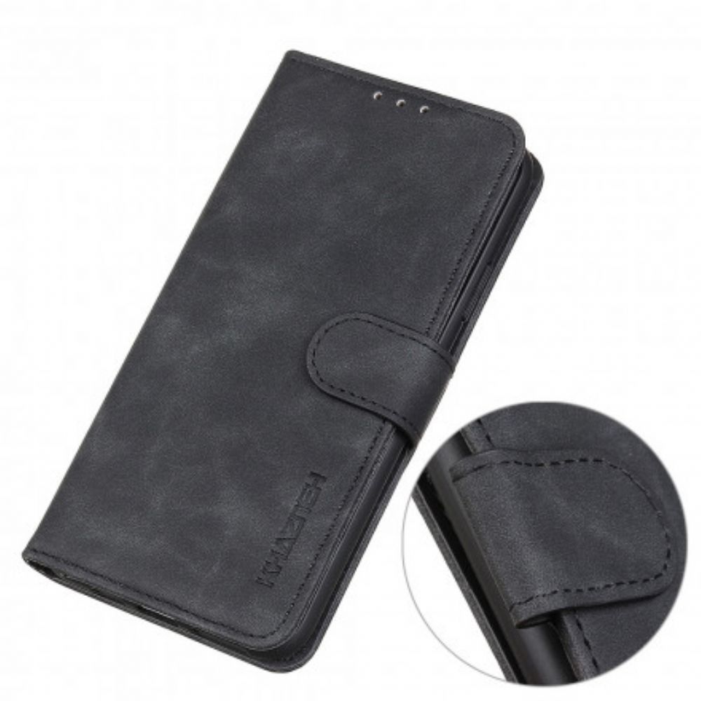 Flip Case Für Xiaomi Redmi Note 10 / 10S Vintage Ledereffekt Khazneh