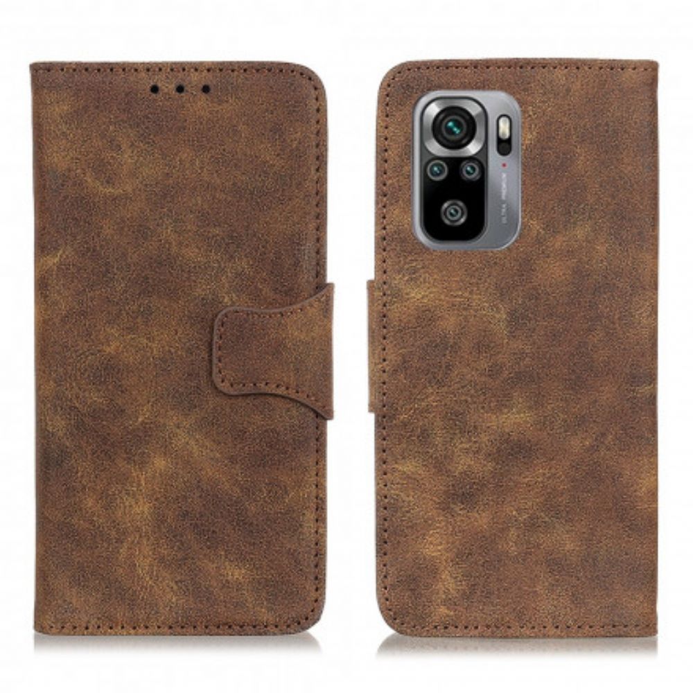 Flip Case Für Xiaomi Redmi Note 10 / 10S Vintage Spaltleder