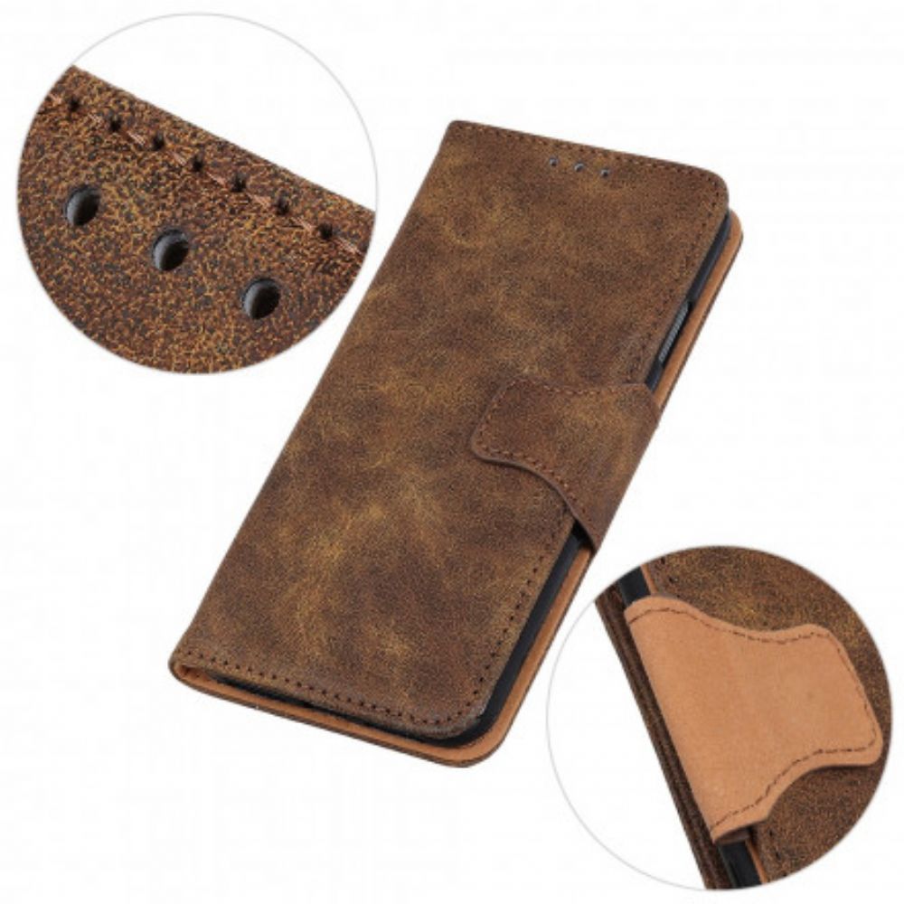 Flip Case Für Xiaomi Redmi Note 10 / 10S Vintage Spaltleder