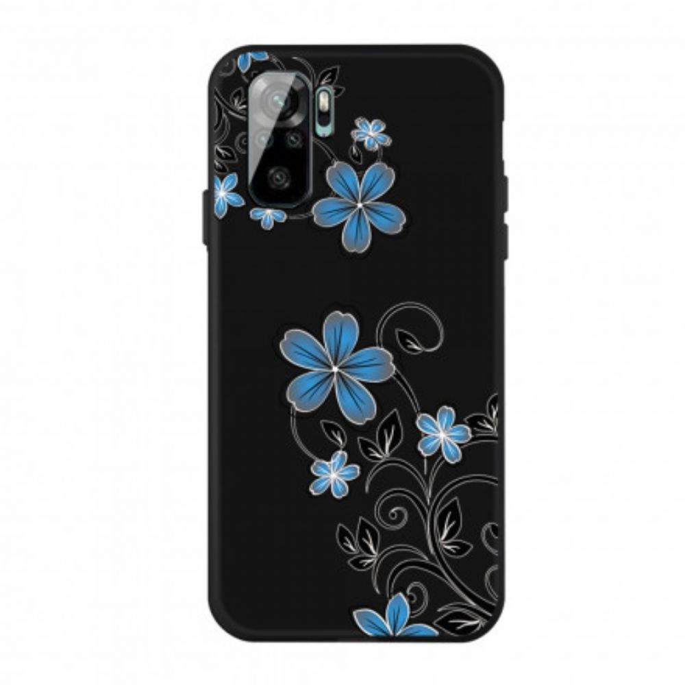 Handyhülle Für Xiaomi Redmi Note 10 / 10S Blaue Blumen