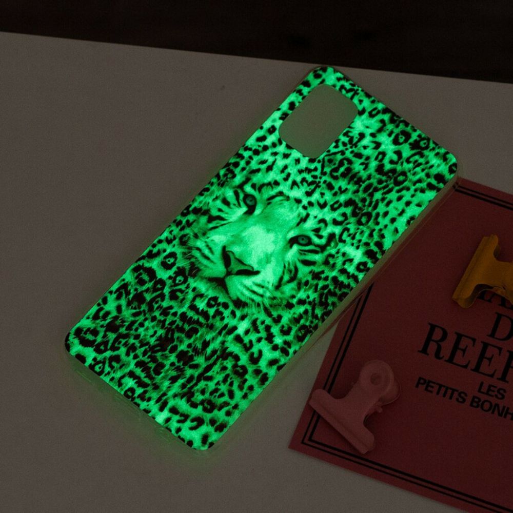 Handyhülle Für Xiaomi Redmi Note 10 / 10S Fluoreszierender Leopard