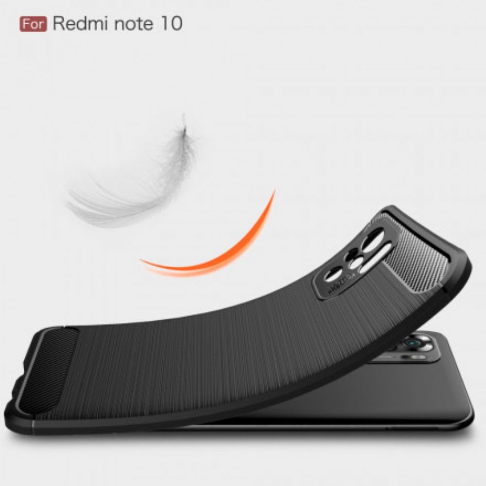 Handyhülle Für Xiaomi Redmi Note 10 / 10S Gebürstete Kohlefaser