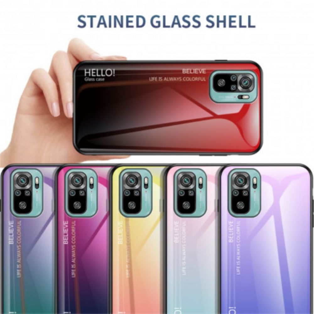 Handyhülle Für Xiaomi Redmi Note 10 / 10S Hallo Tempered Glass