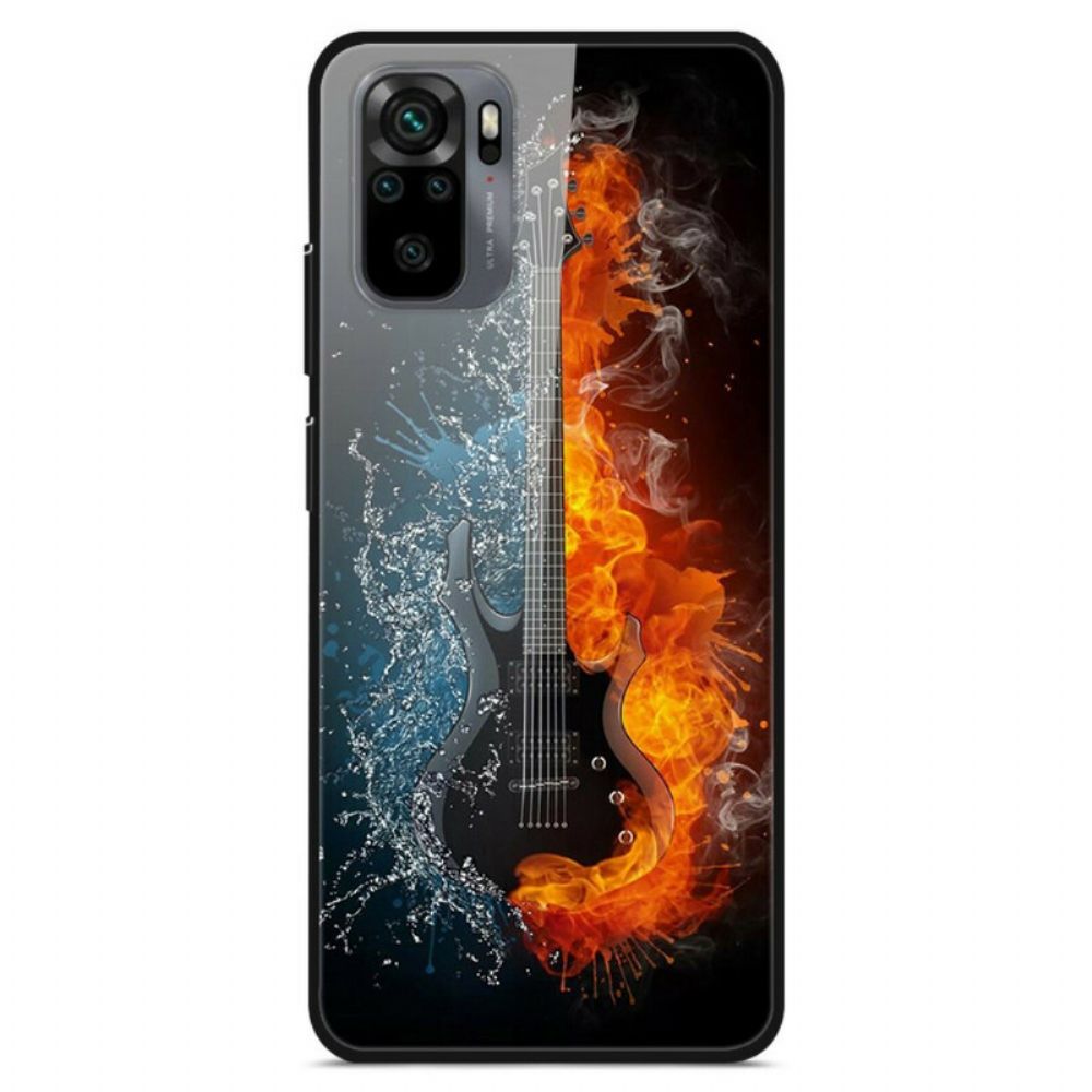 Handyhülle Für Xiaomi Redmi Note 10 / 10S Hartglas Für Gitarren