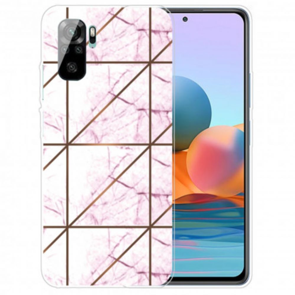 Handyhülle Für Xiaomi Redmi Note 10 / 10S Intensive Geometrie-marmor