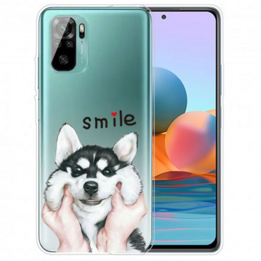 Handyhülle Für Xiaomi Redmi Note 10 / 10S Lächle Hund