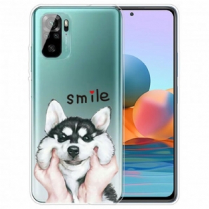 Handyhülle Für Xiaomi Redmi Note 10 / 10S Lächle Hund