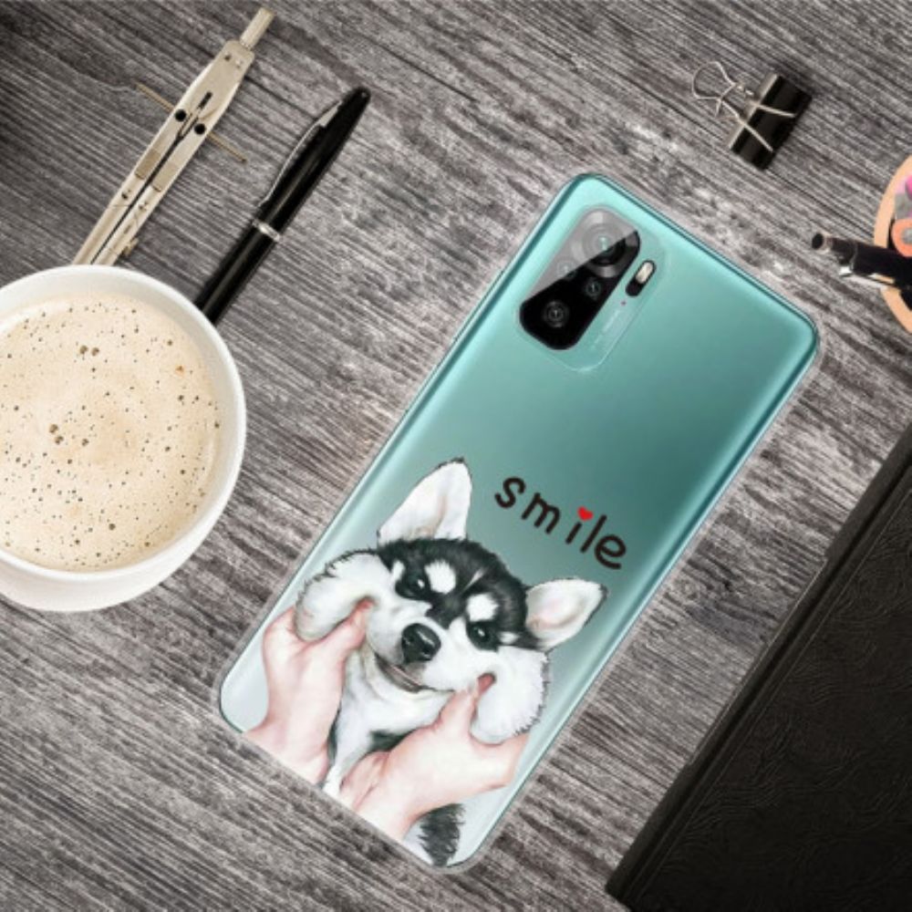 Handyhülle Für Xiaomi Redmi Note 10 / 10S Lächle Hund