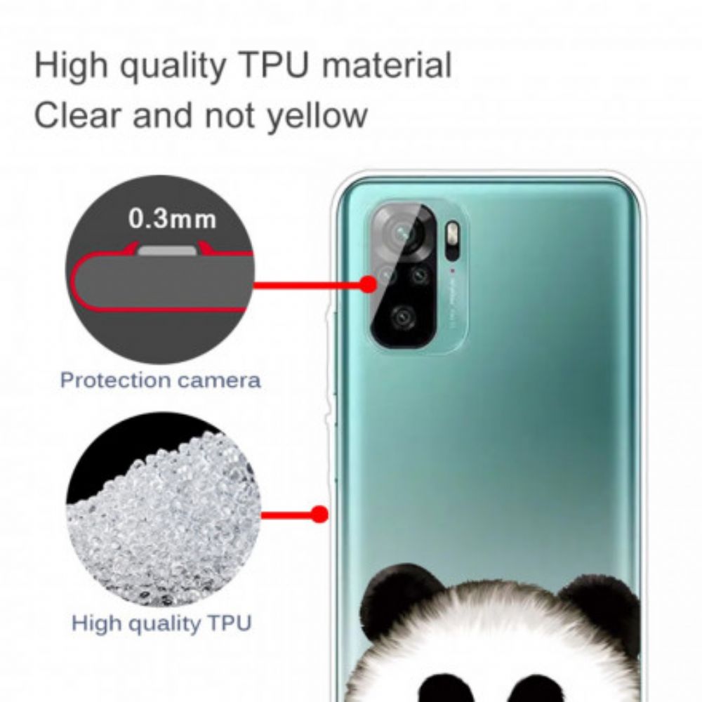 Handyhülle Für Xiaomi Redmi Note 10 / 10S Transparenter Panda