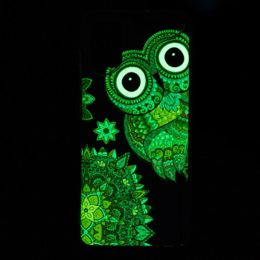 Hülle Für Xiaomi Redmi Note 10 / 10S Fluoreszierende Mandala-eule