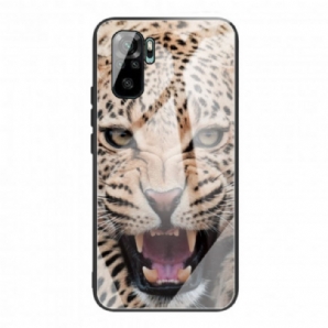 Hülle Für Xiaomi Redmi Note 10 / 10S Gehärtetes Leopardenglas