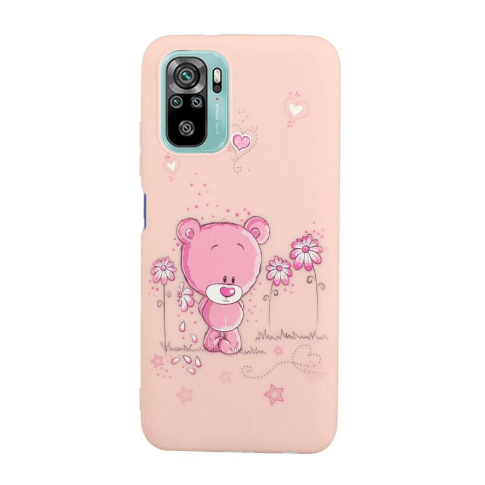 Hülle Für Xiaomi Redmi Note 10 / 10S Teddybär Mit Kussband