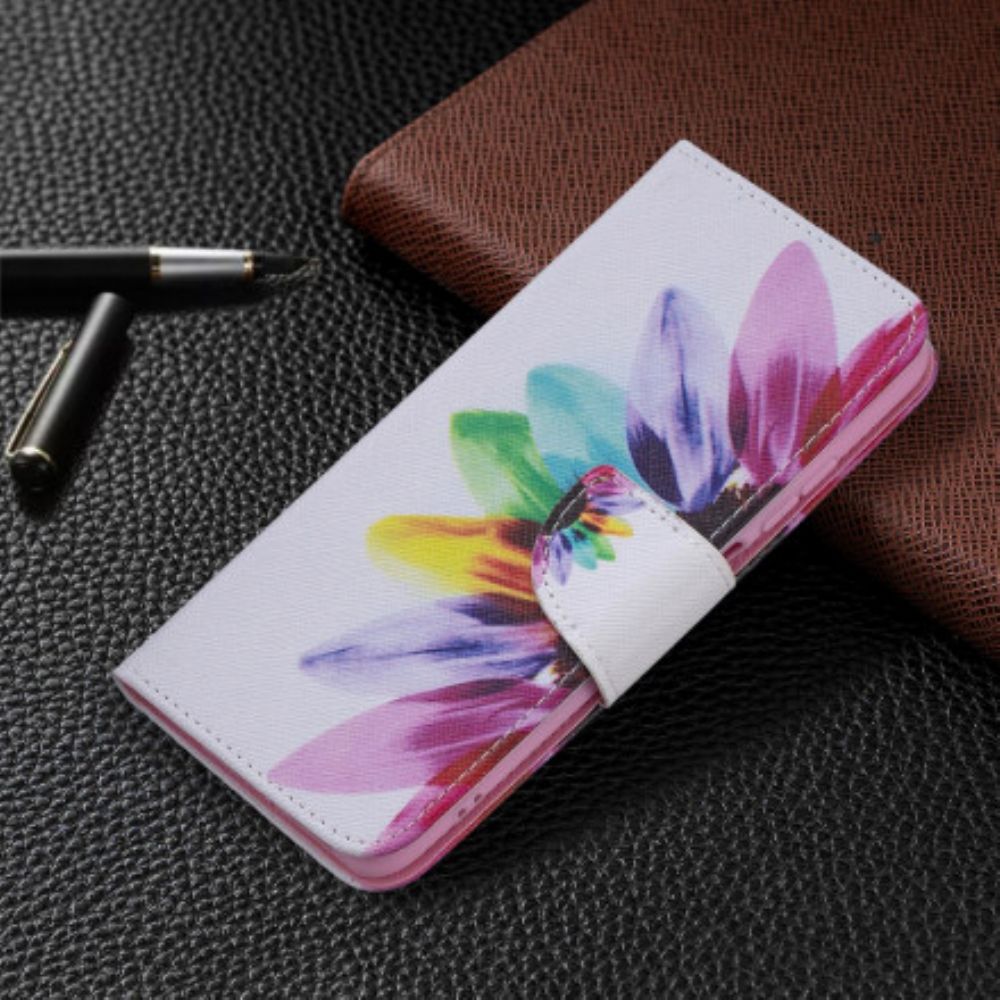 Lederhüllen Für Xiaomi Redmi Note 10 / 10S Aquarell Blume