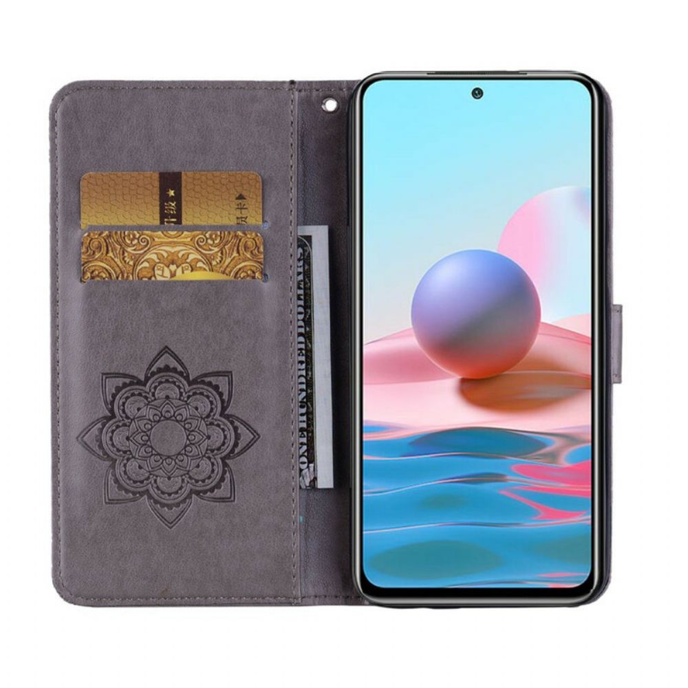 Lederhüllen Für Xiaomi Redmi Note 10 / 10S Eulen-mandala Und Anhänger