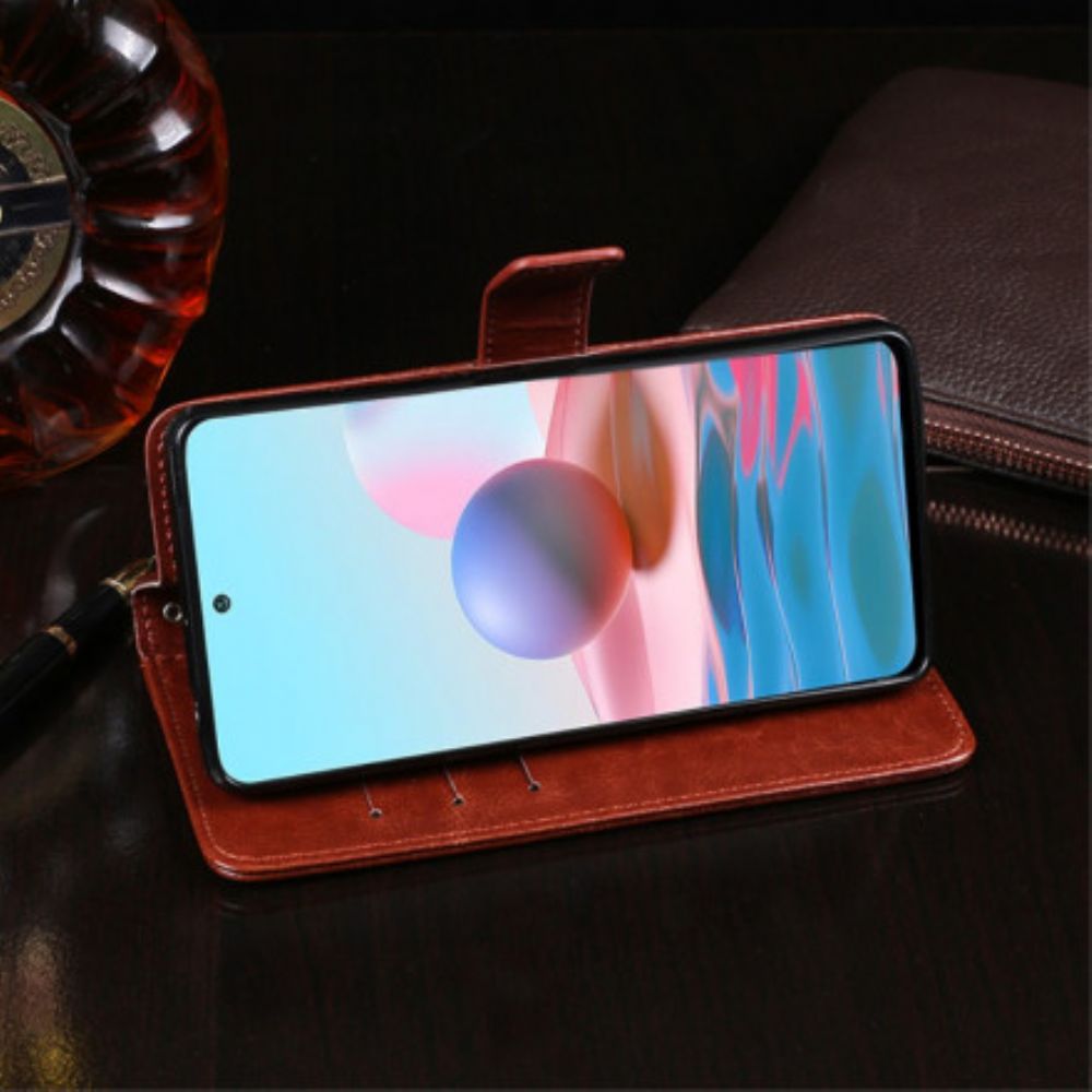 Lederhüllen Für Xiaomi Redmi Note 10 / 10S Kunstleder Idewei