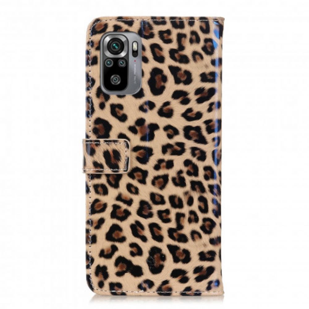 Lederhüllen Für Xiaomi Redmi Note 10 / 10S Leopard