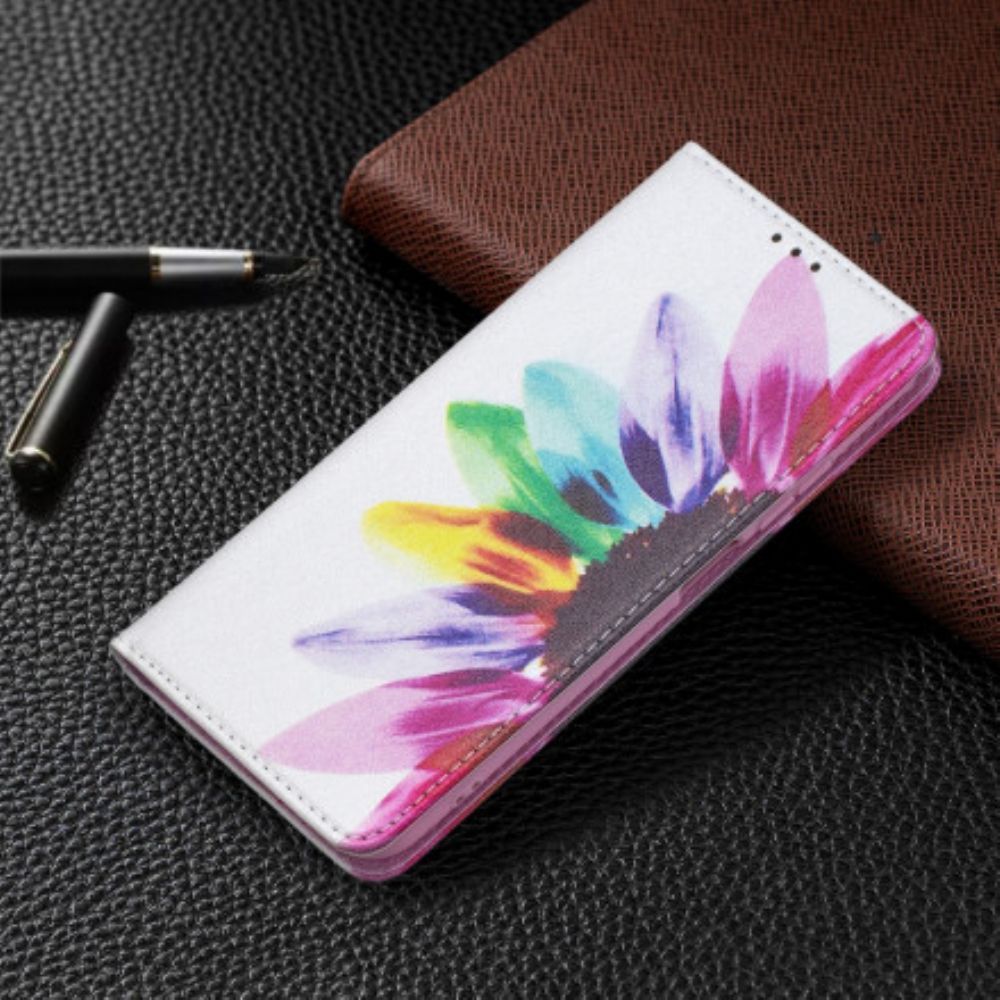 Schutzhülle Für Xiaomi Redmi Note 10 / 10S Flip Case Aquarell Blume