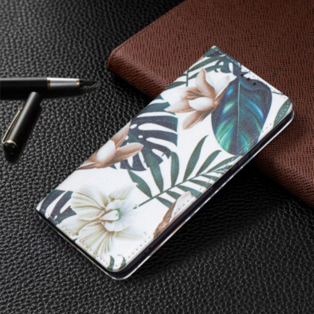 Schutzhülle Für Xiaomi Redmi Note 10 / 10S Flip Case Blätter