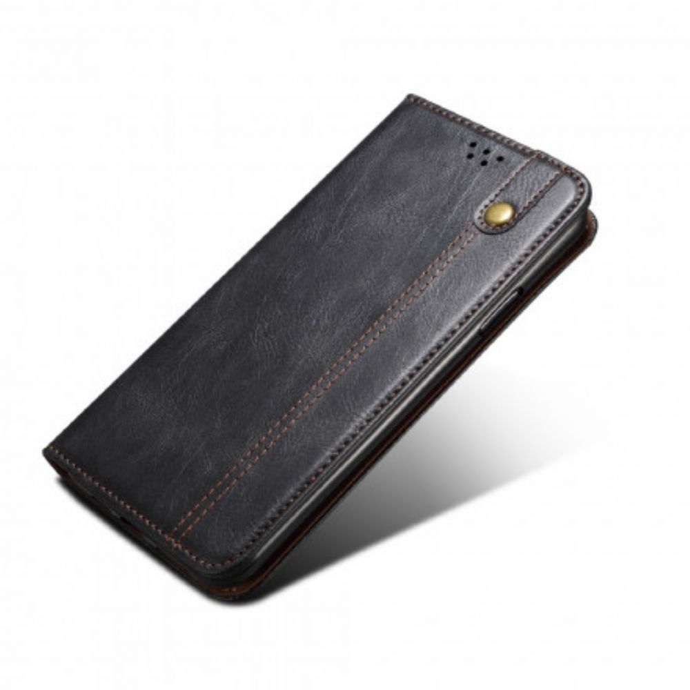 Schutzhülle Für Xiaomi Redmi Note 10 / 10S Flip Case Gewachstes Kunstleder