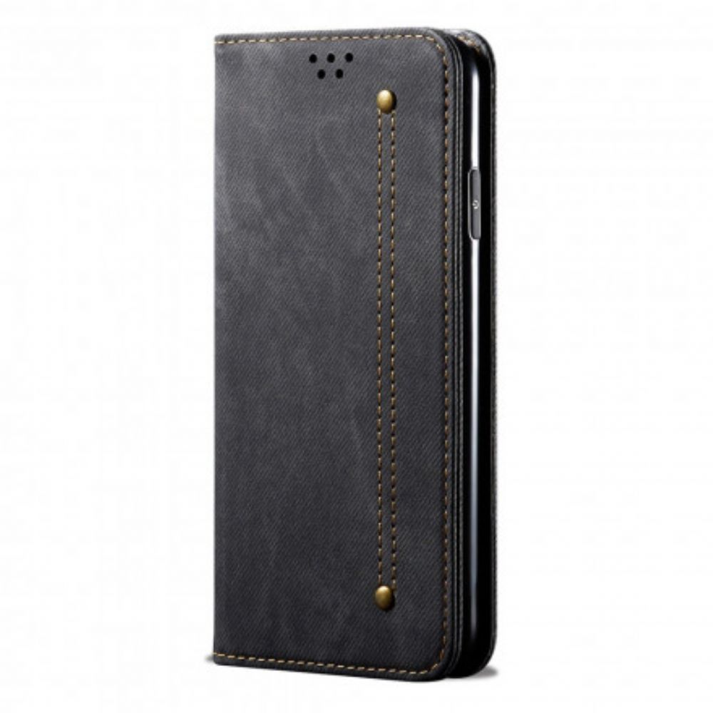 Schutzhülle Für Xiaomi Redmi Note 10 / 10S Flip Case Jeansstoff