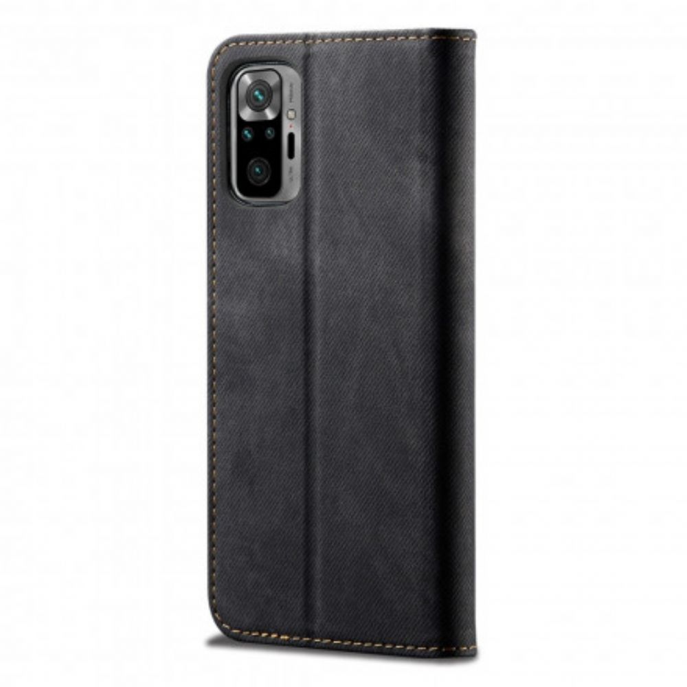 Schutzhülle Für Xiaomi Redmi Note 10 / 10S Flip Case Jeansstoff