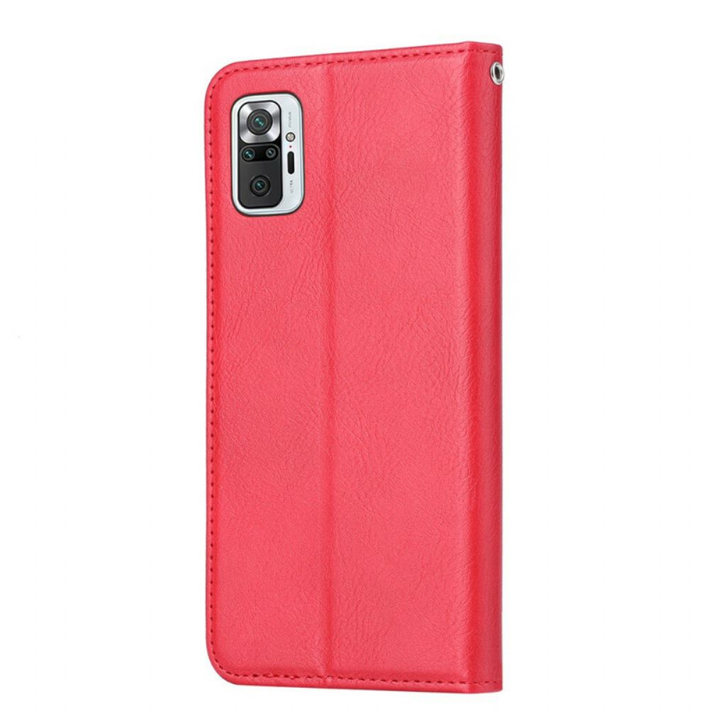 Schutzhülle Für Xiaomi Redmi Note 10 / 10S Flip Case Kartenetui Aus Kunstleder