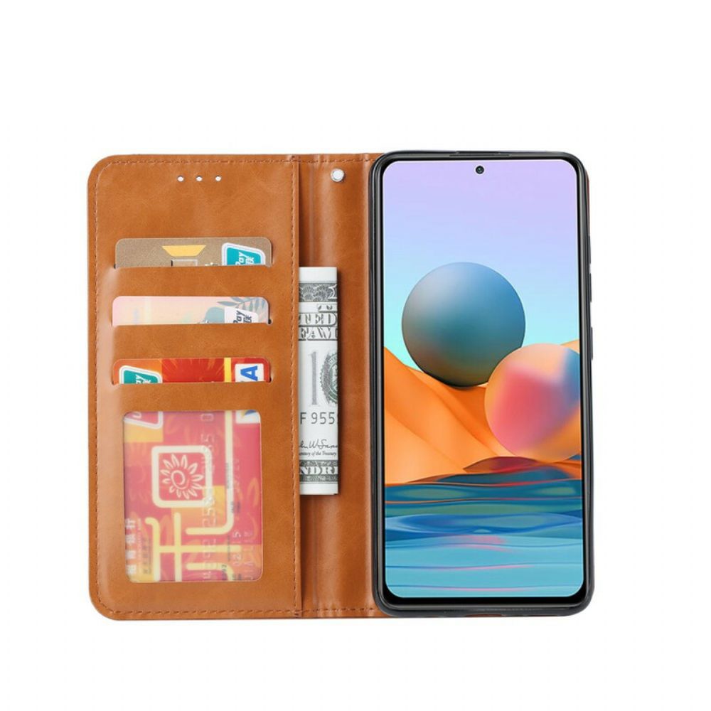 Schutzhülle Für Xiaomi Redmi Note 10 / 10S Flip Case Kartenetui Aus Kunstleder