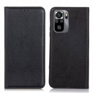 Schutzhülle Für Xiaomi Redmi Note 10 / 10S Flip Case Litchi-spaltleder