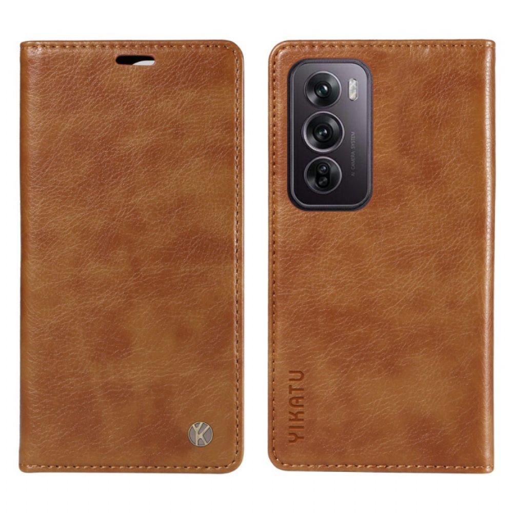 Flip Case Für Oppo Reno 12 Pro 5g Vintage Yikatu