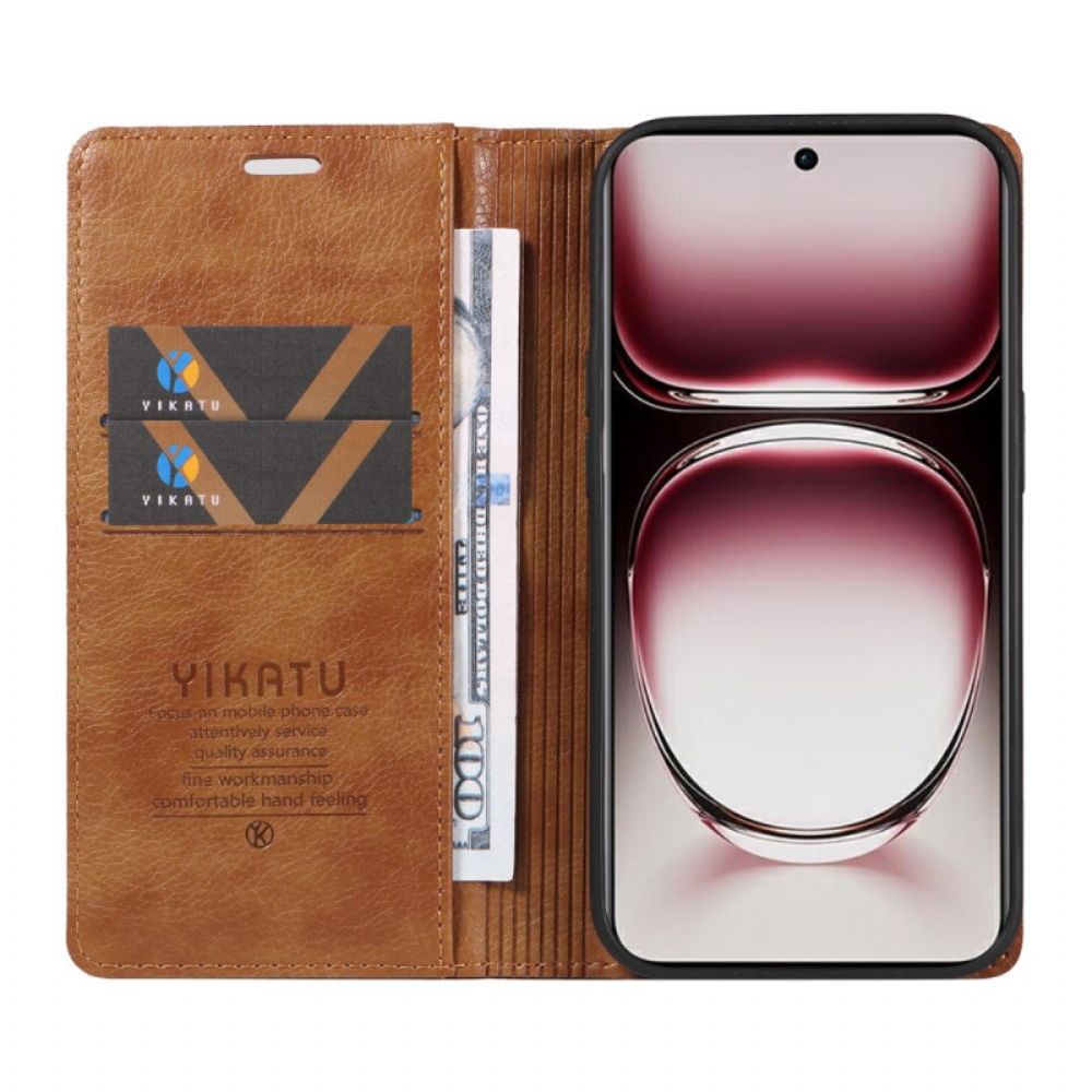 Flip Case Für Oppo Reno 12 Pro 5g Vintage Yikatu