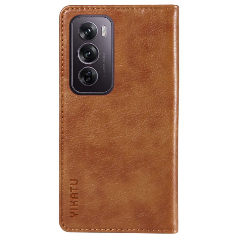 Flip Case Für Oppo Reno 12 Pro 5g Vintage Yikatu