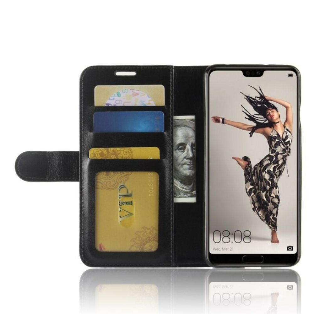 Flip Case Für Huawei P20 Pro Ultra Kunstleder