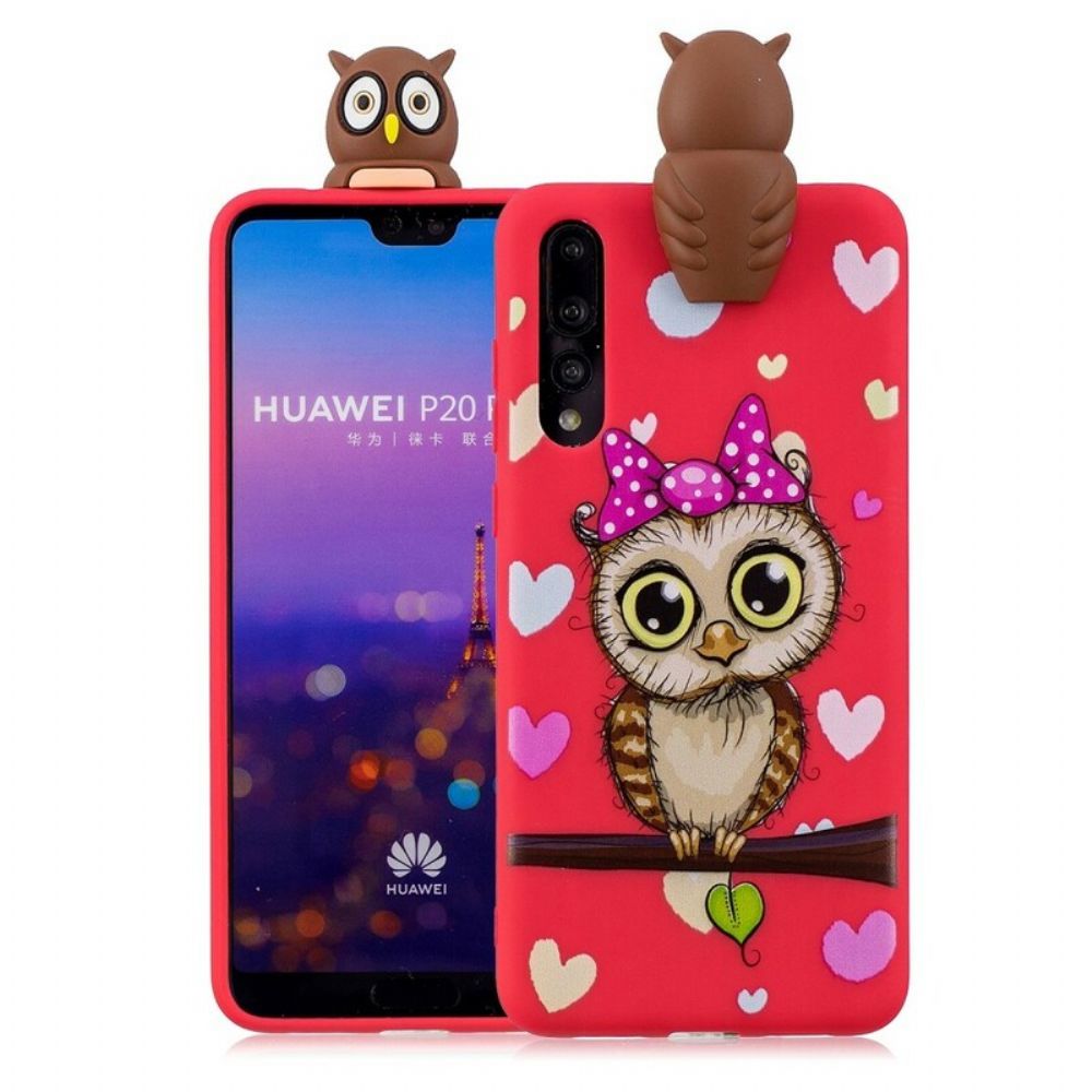 Handyhülle Für Huawei P20 Pro Fräulein Eule 3d