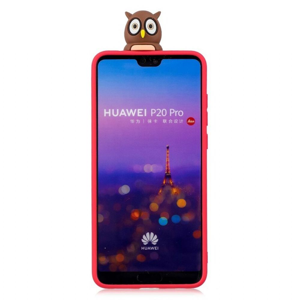 Handyhülle Für Huawei P20 Pro Fräulein Eule 3d