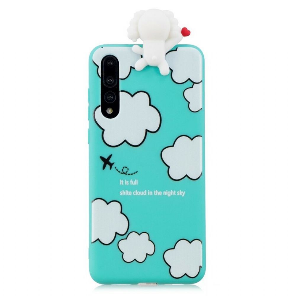 Hülle Für Huawei P20 Pro 3d-hund In Den Wolken