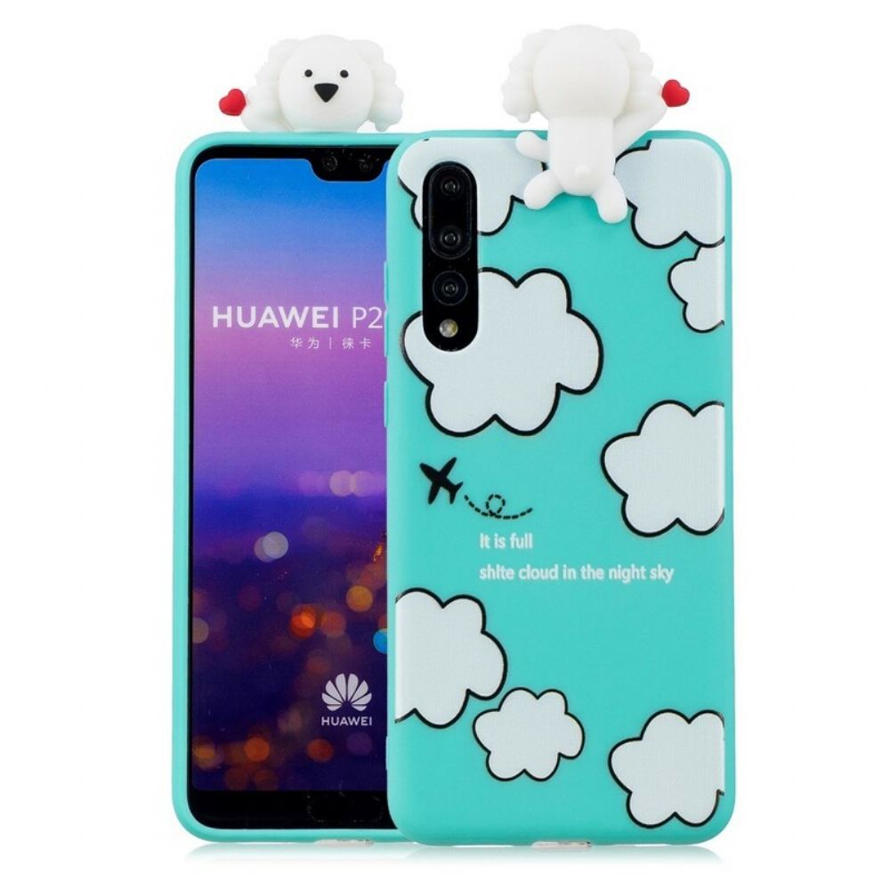 Hülle Für Huawei P20 Pro 3d-hund In Den Wolken