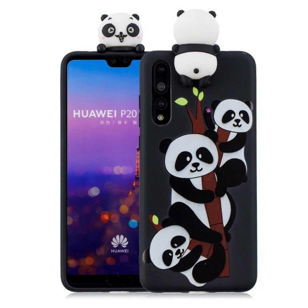 Hülle Für Huawei P20 Pro 3d-panda-familie