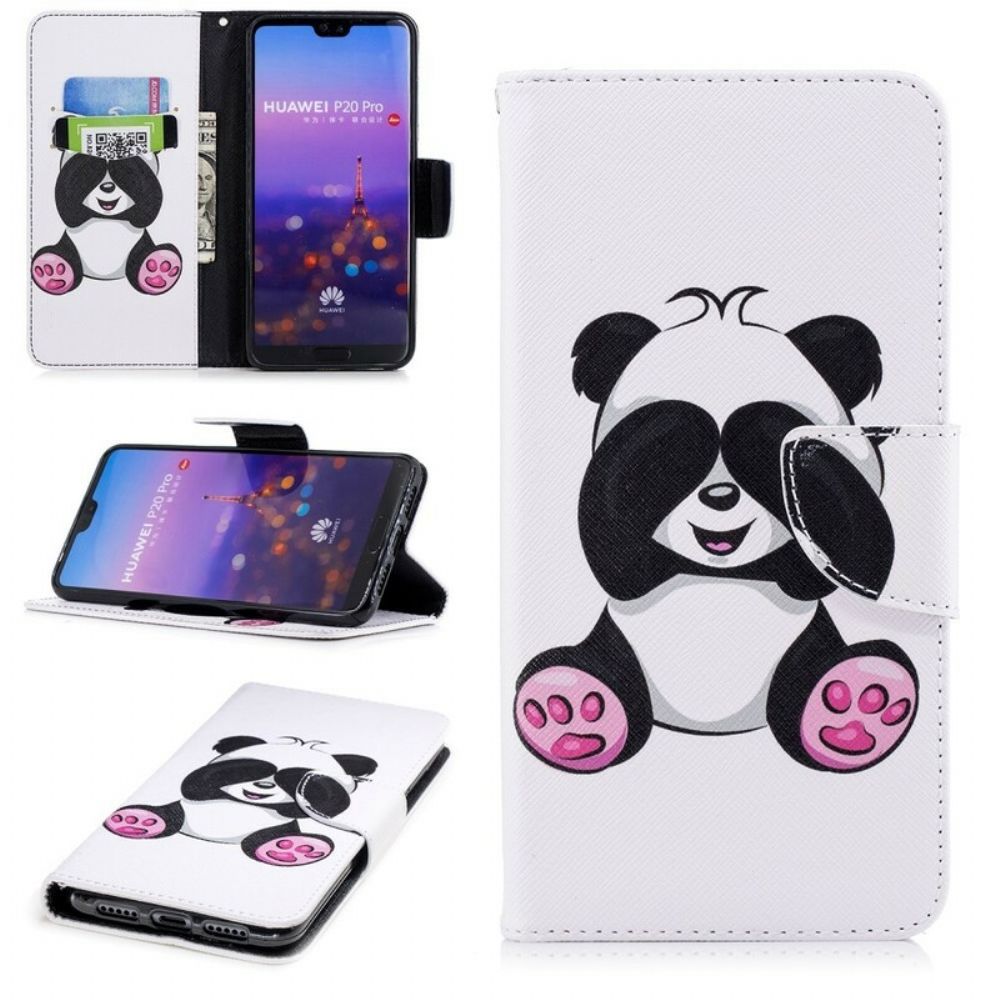 Lederhüllen Für Huawei P20 Pro Panda-spaß