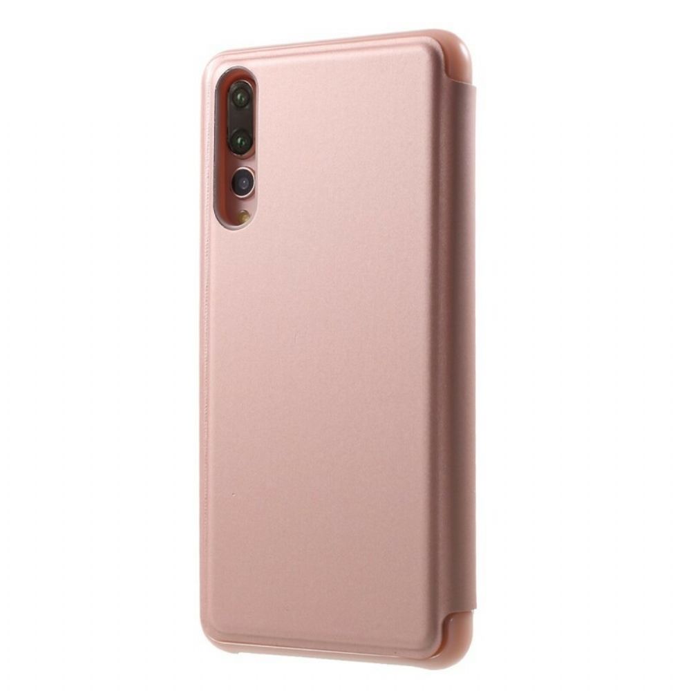 Schutzhülle Für Huawei P20 Pro Flip Case Spiegel- Und Ledereffekt