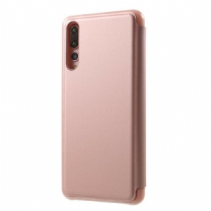 Schutzhülle Für Huawei P20 Pro Flip Case Spiegel- Und Ledereffekt