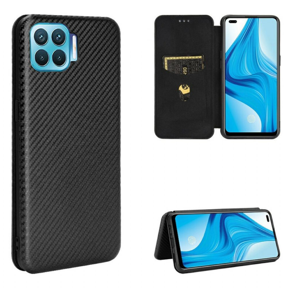 Schutzhülle Für Realme 7 Pro Flip Case Farbiges Karbon-silikon