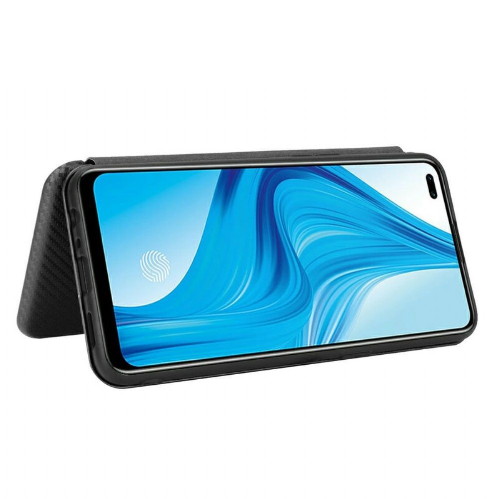 Schutzhülle Für Realme 7 Pro Flip Case Farbiges Karbon-silikon