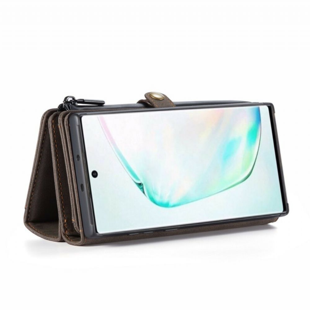 Flip Case Für Samsung Galaxy Note 10 Caseme Vintage-leder